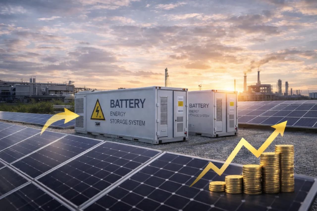 Magazyny energii dla firm – jak zwiększyć autokonsumpcję z fotowoltaiki przemysłowej?